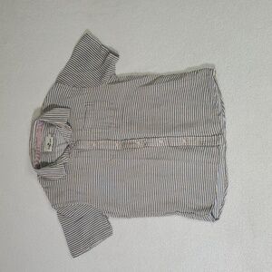 The Normal Brand Mens Size M Button Down Camp Shirt Casual Short Sleeve Striped